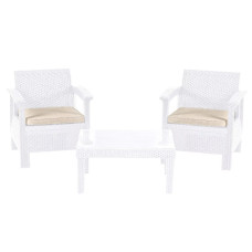 Комплект садових меблів California Balkony Set HK-950-White