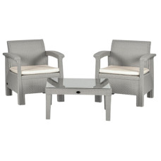 Комплект садових меблів California Balkony Set HK-950-Dark-Grey