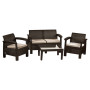 Комплект садових меблів Toscana Double Seat Set HK-955-Brown