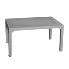 Стіл HM-725 Pamukkale Rattan Masa 80*140 со стеклом  Grey