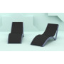 Шезлонг-волна Siesta (Slim sunlounger), 087 Slim Black