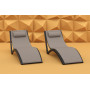Шезлонг-волна Siesta (Slim sunlounger), 087 Slim Black