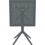 Стол Siesta складной 60*60  (Sky folding table), арт. 114 Dark Grey