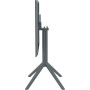 Стол Siesta складной 60*60  (Sky folding table), арт. 114 Dark Grey