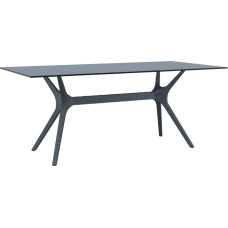 Стіл Siesta з ротанговою ніжкою 865 Ibiza Table 90-180 Grey