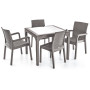 Стіл HM-710 COMFORT RATTAN MASA 90*90 без скла