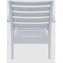Кресло штабелированное Siesta Artemis XL 004 Silver-Grey