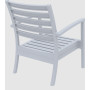 Кресло штабелированное Siesta Artemis XL 004 Silver-Grey