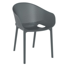 Кресло штабелированное Siesta 151 Sky Pro Dark Grey