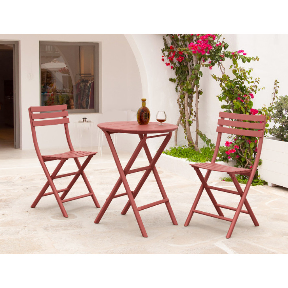 Комплект Стол Siesta складной 294 Helen Ø60 и стулья складные Siesta 290 Helen Folding 2шт.