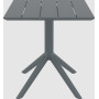 Стол Siesta 70*70 Paris 296 Dark Grey