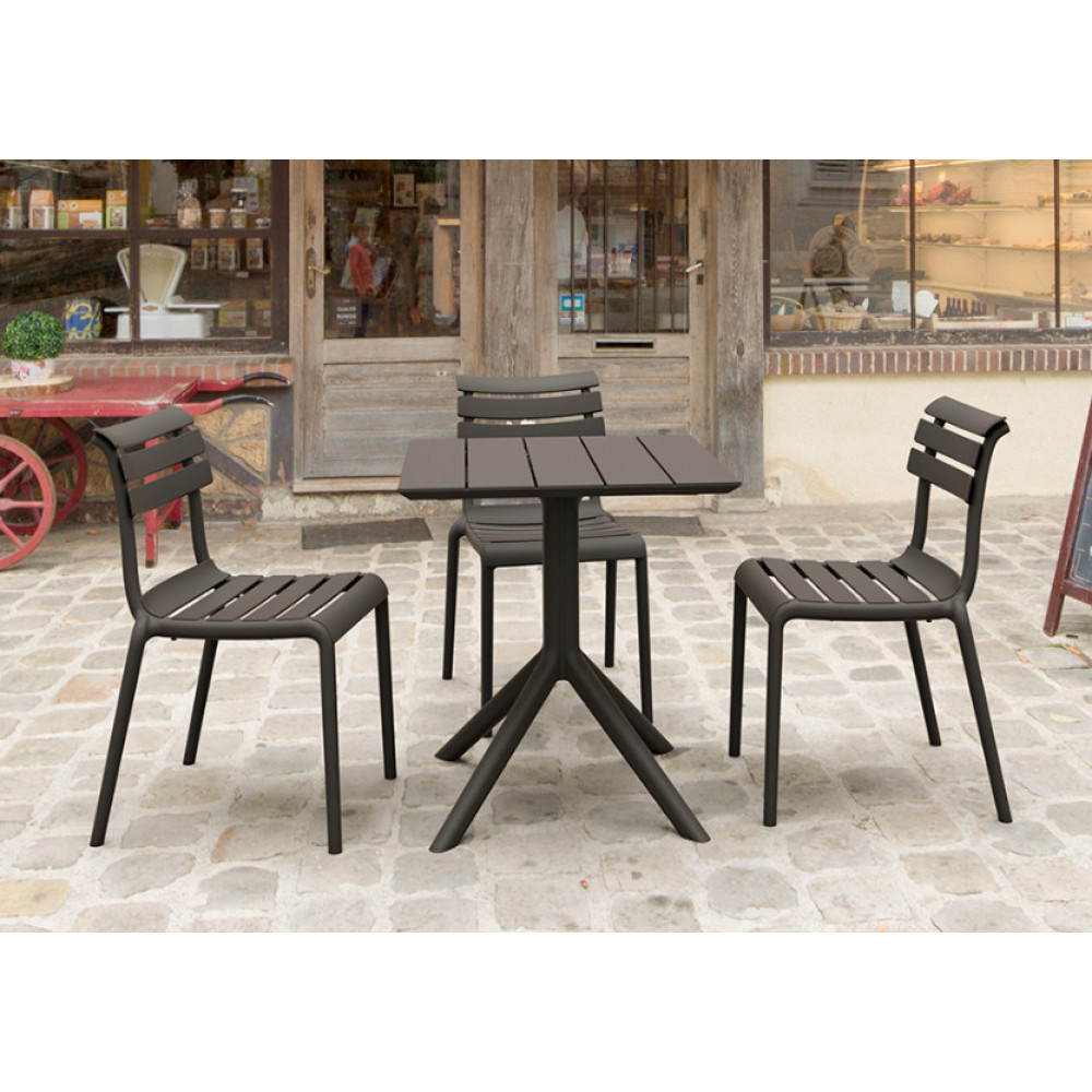 Стол Siesta 80*80 Paris 298 Black