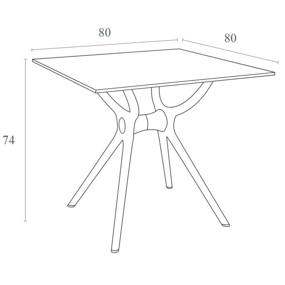 Стол Siesta Air Table 700 White