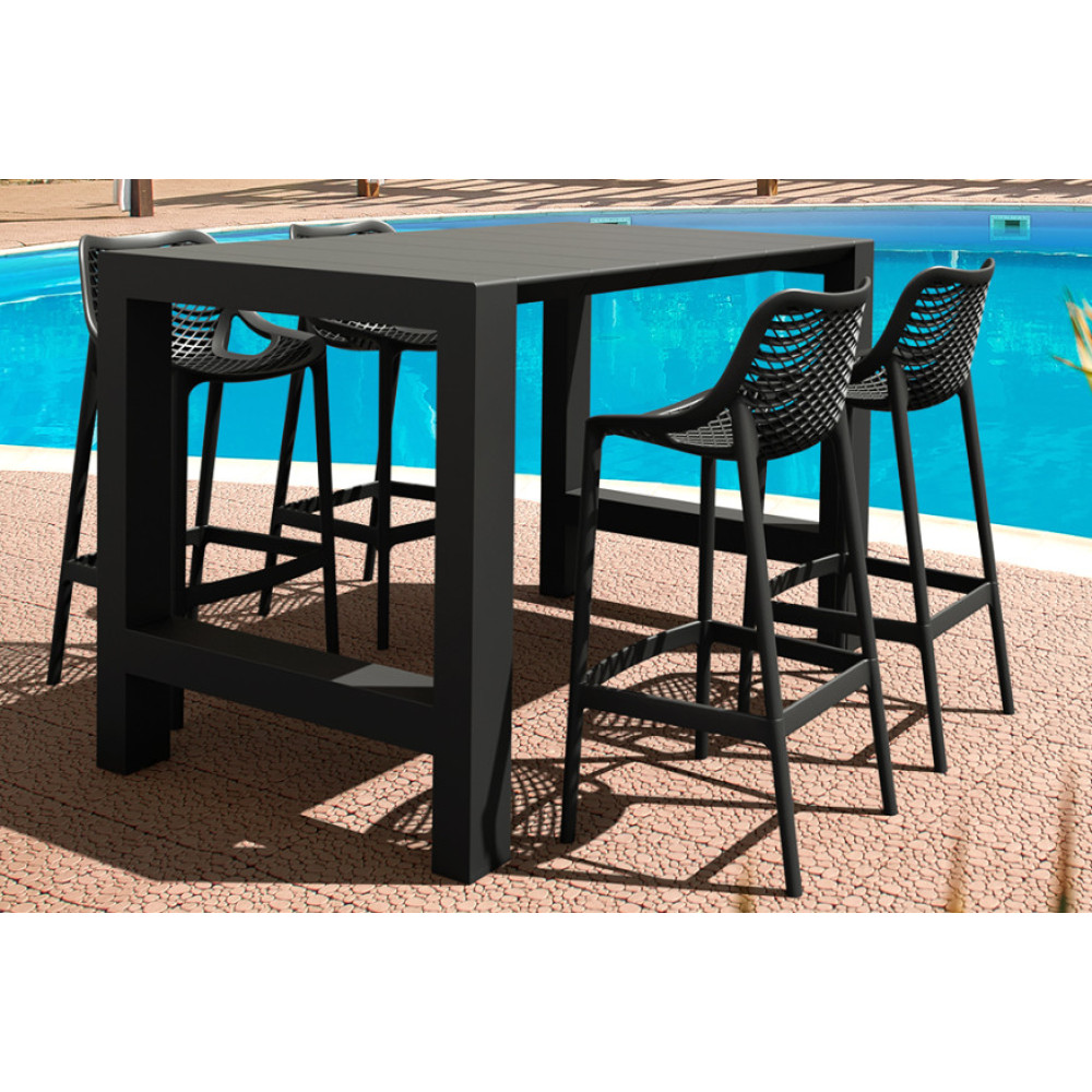 Стол Siesta 782 Vegas Bar 100*100/140 Dark-Grey