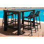 Стол Siesta 782 Vegas Bar 100*100/140 Dark-Grey
