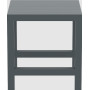Стол Siesta 782 Vegas Bar 100*100/140 Dark-Grey