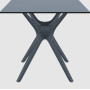 Стол Siesta с ротанговой ножкой (Ibiza Table 80) Арт. 863 Grey
