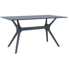 Стол Siesta с ротанговой ножкой (Ibiza Table 140) Арт. 864 Grey