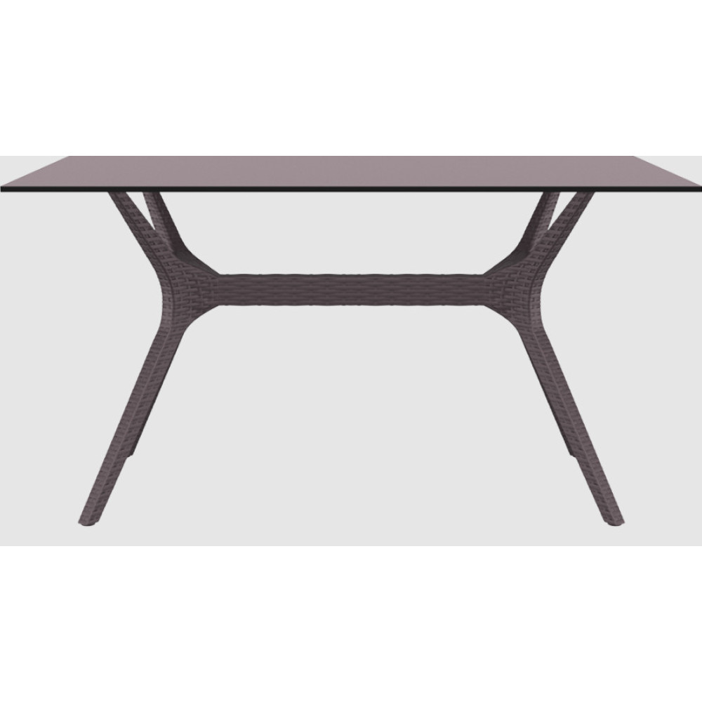Стол Siesta с ротанговой ножкой (Ibiza Table 80) Арт. 863 Brown