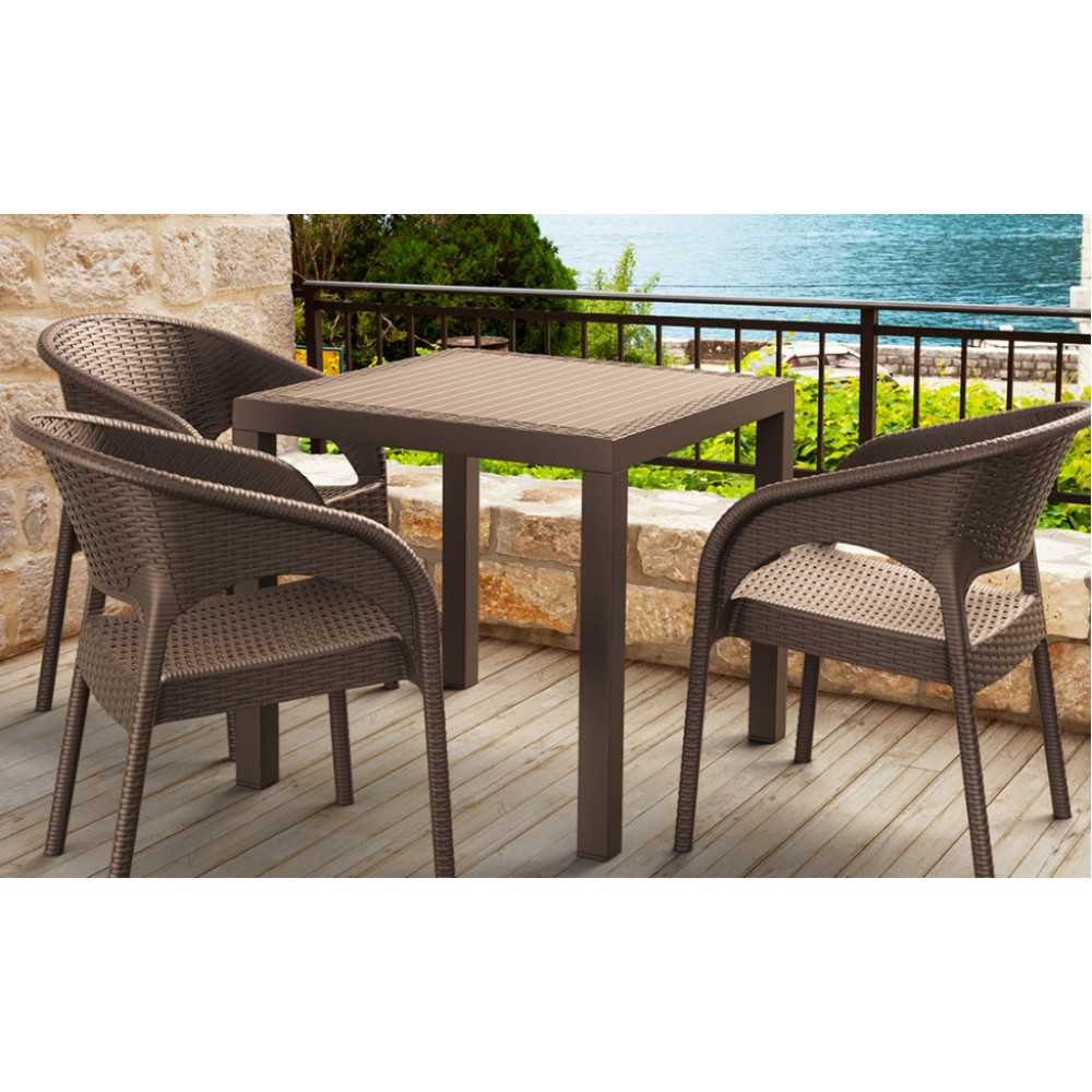 Стіл Siesta 875 Orlando 80*80  Brown